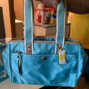 Satin Coach bag